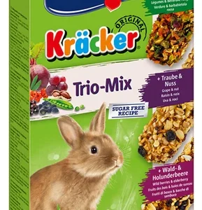 Vitakraft Dwergkonijn Krackers Noot/Bosvruchten/Groenten 3 IN 1