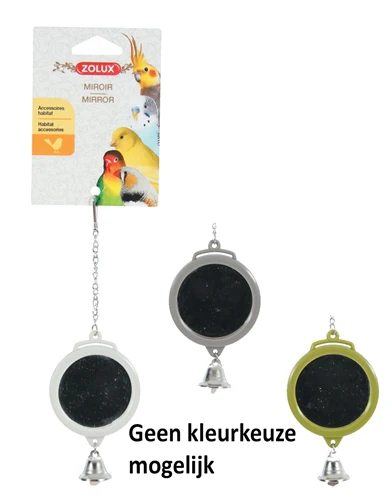 Zolux Spiegel Rond Met Bel Assorti 5,5X1X16,5 CM - Afbeelding 2