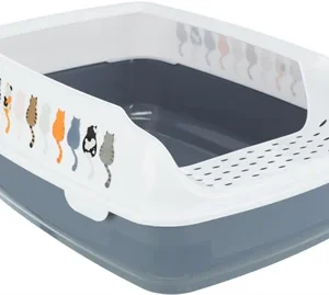 Trixie Kattenbak Delio Grijs / Wit 48X35X20 CM