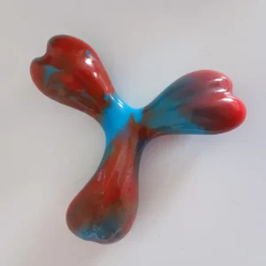 Kauwbot blauw-rood Rund